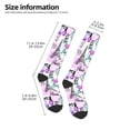 thumbnail image 5 of Balery Eiffel Tower and Hearts Printed Novelty Socks Men's Women's Crew Socks Sports Socks Knee High Socks Cotton Socks Quirky and Cool Socks, 5 of 9