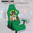 thumbnail image 2 of Whosucclay Corgi Shamrock Beer Print Office Computer Game Chair Slipcovers Non-Slip Computer Chair Seat Slipcovers with Armrest Covers Gamer Chairs Protector St Patrick's Day Decor, 2 of 8