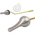 thumbnail image 1 of baomifa-Universal Toilet Handle Replacement Kit, Toilet Flush Handle with Nut Lock and Stainless-Steel Flapper Chain, Side Mount Toilet Flush Lever Fits Most Standard Toilet Tanks, Easy Install (Silv, 1 of 4