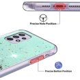 thumbnail image 4 of Compatible with Samsung A33 5G Case Clear Glitter Sparkly Cases Shockproof Samsung Galaxy A33 5G Phone Case Silicone Cute Slim Protective Case (Samsung A33 5G, Green), 4 of 13