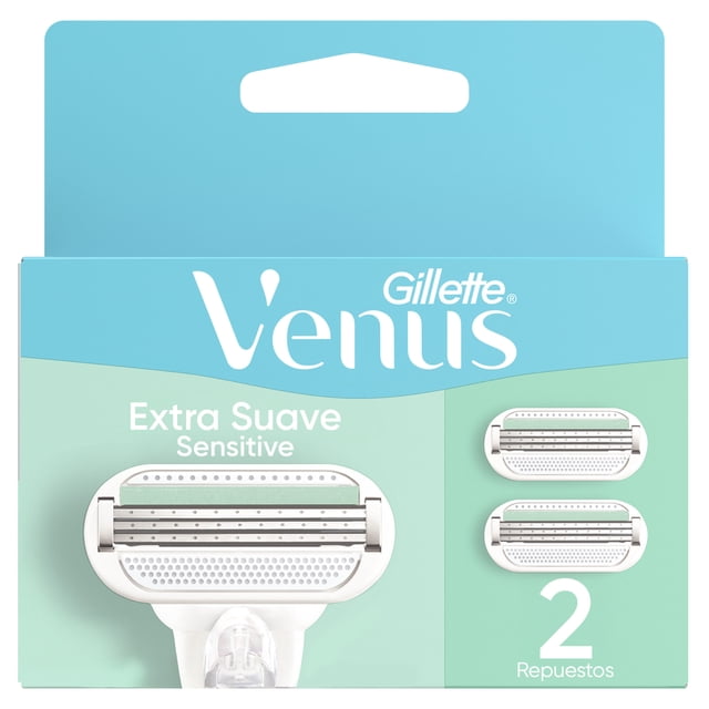 Cartucho Rastrillo Mujer Gillette Venus Extra Suave Sensitive con Aloe 2 pzas