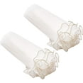thumbnail image 1 of Papel de malla con volantes blancos para envolver flores, 10 yardas x 11 pulgadas, envoltorios para ramos florales, envoltorios de red ondulada y arrugada, suministros para floristería., 1 of 9