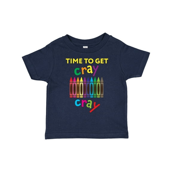 Inktastic Time to Get Cray Cray Crayons Humor Boys or Girls Toddler T-Shirt
