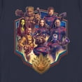 thumbnail image 2 of Women's Guardians of the Galaxy Vol. 3 Heroes Badge  Graphic Tee Navy Blue X Large, 2 of 4