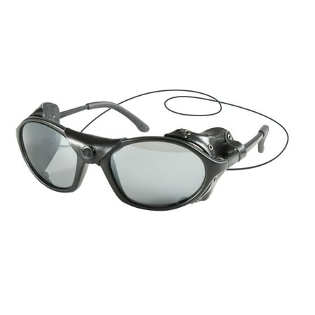 Tactical Sunglasses with Wind Guard, Black Glacier Goggles