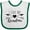 White and Green, variant on Inktastic I Love My Grandma Heart and Arrows Boys or Girls Baby Bib