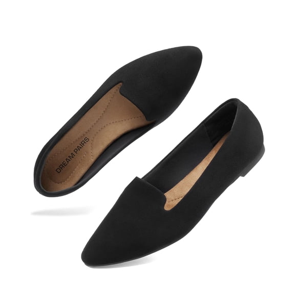 Zapatos planos DREAM PAIRS Talla 9 Negro Punta Afilada de vestir