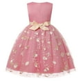 thumbnail image 2 of Vedolay Maxi Dress Little Girls Floral Lace Flower Girls Dresses,Pink 7-8 Years, 2 of 5