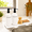 White-Black, variant on Kitchen Soap Dispenser Set: 17oz Glass Dish and Hand Soap Dispenser with Stainless Steel Pump, Instant Dry Tray, Dish Brush & Sponge, Refillable Countertop Sink Decor for Kitchen & Bath, White-Silver