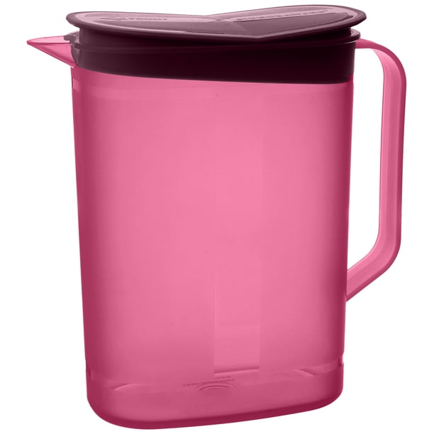 Jarra Signoraware Ocean de 1,65 litros para almacenar agua, a prueba de derrames, con vertedor hermético, apta para uso alimentario y libre de BPA (1650 ml, granate, plástico).