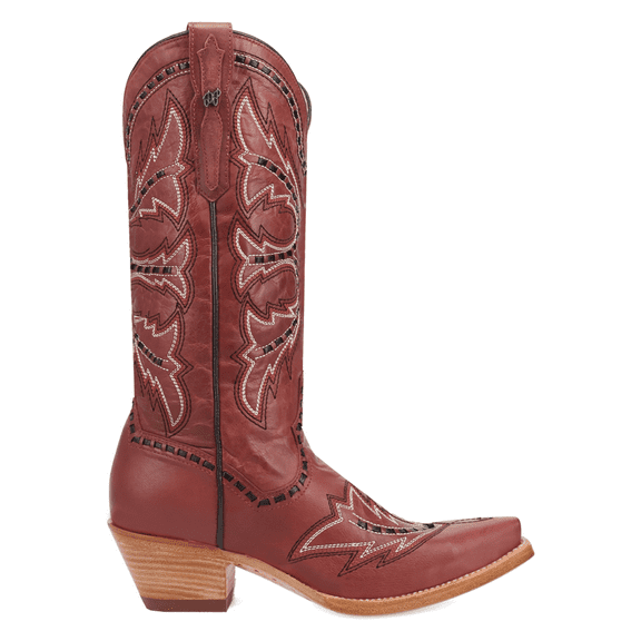 Dan Post Boots Womens Mesa Embroidered Snip Toe Pull On Cowboy  Mid Calf Bo