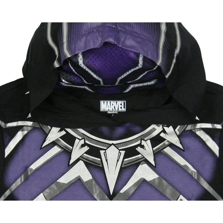 Marvel Avengers Black Panther Hooded T-Shirt with Mask (Toddler Boys &  Little Boys)