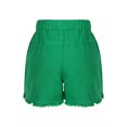 thumbnail image 2 of JanJean Kids Girls High Waist Denim Jean Shorts Frayed Raw Hem Wide Leg Short Jeans Hot Pants Loose Green 160, 2 of 7
