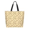 thumbnail image 1 of Balery Vintage Keys Bolsa Tote Estilo Estético con Cremalleras, Bolsa de Hombro, Bolsa de Compras Grande y Plegable, 1 of 8