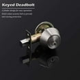 2 Keyed Alike Double Cylinder Deadbolts Door Locks, Satin Nickel,Keyd