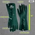 thumbnail image 3 of Guantes de trabajo Wells Lamont, 36 cm, recubiertos de PVC, resistentes a productos químicos, 3 of 5