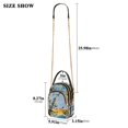 thumbnail image 2 of FORMRS Crossbody Bag for Women Quilted Travel Shoulder Cell Phone Purse with Chain Strap Handbag, Colorful Leaves, 2 of 7