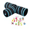 thumbnail image 2 of Ensemble de Jouets pour Chaton 20 Pcs Assortiments 3 Voies Tunnel Pack Varié, 2 of 10