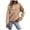 Khaki, variant on Sweatshirt for Women Fall Winter Long Sleeve Casual Crewneck Smile Letter Graphic Sweatshirts Pullover Tops