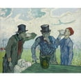 thumbnail image 2 of Vincent van Gogh 18x15 Gold Ornate Wood Frame and Double Matted Museum Art Print Titled - The Drinkers (1890), 2 of 4