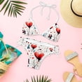 thumbnail image 6 of Valentine's Day Love Women's Swimsuit Bikini Set with Detachable Sponge, Adjustable Strap, Two-Pack - Ideal for Beach, Pool, Swim Parties, 6 of 6