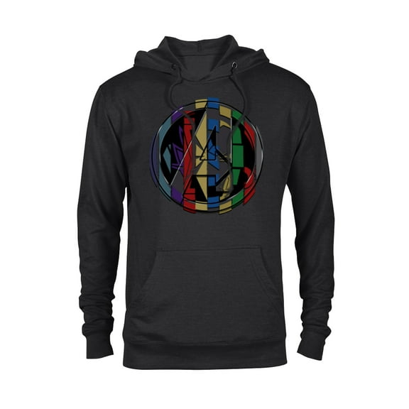 Marvel Avengers: Endgame Logo Super Hero Colors - Pullover Hoodie for Adults - Customized-Black