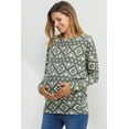 thumbnail image 2 of Geo Print Dolman Sleeve Maternity Top, 2 of 3