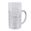 FOLZERY Reusable 32oz Plastic Beer Mug 1 Liter with Handles Pineapple Cup