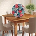 thumbnail image 5 of ZXCXRQFa Flowers Summer Colorful Plants Wood Wall Clock Silent Non-Ticking Kitchen Desk Clock Battery Operated Analog Decorative Round Clocks 10 in Garden Home Decor, 5 of 7