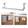 thumbnail image 4 of Stainless Steel Door Hanging Towel Rack Bathroom Kitchen, 4 of 10