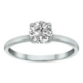 thumbnail image 3 of SZUL Women's Lab Grown 3/4 Carat Diamond Solitaire Ring in 14K White Gold (F-G Color, VVS1-VVS2 Clarity), 3 of 7