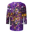 thumbnail image 5 of Virmaxy Womens Blouses Long Sleeve Shirt Women Casual Fashion Solid Color Button T-Shirt Long Sleeves One Shoulder Top Blouse Tops Multicolor-16 S, 5 of 5