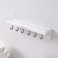 thumbnail image 4 of Oleegame 2PC Spoon And Lid Rest Kitchen Storage Rack Household Holder Spoon And Spatula Storage Rack Wall Mounted Kitchen Rack White, 4 of 4