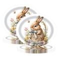 thumbnail image 6 of Matoen 50Pcs Easter Oval Paper Plate,Large Easter Paper Plate Bunny Rabbit Disposable Serving Dish Tray for Easter Party Wedding Spring Holiday Supplies 12.6inch, 6 of 6