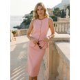 thumbnail image 5 of DARING DIVA 2Pcs Women's Work Button Down Vest Blazer Suit Skirt Set S Dusty Pink, 5 of 8