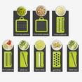 thumbnail image 4 of Cortadora de verduras Macarena manual de 8 cuchillas de acero inoxidable, 4 of 8