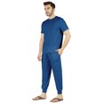 thumbnail image 3 of Inkmeso SolidPajama Set For Mens Short Sleeve Sleepwear Round NeckNightwearPj Set, 3 of 7