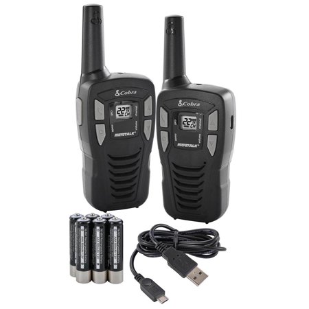 Cobra CXT145 MicroTalk 16 Mile Range 22 Channel 2 Way Walkie Talkie Radios