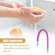 thumbnail image 3 of Grifo para fregadero de cocina gel de sílice cualquier dirección girando fría y caliente duradera batidora de agua herramientas de limpieza de equipos púrpura Inevent HA012466-03B, 3 of 7