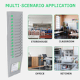 thumbnail image 5 of IFANLANDOR Employee Attendance Card Rack Card Display Rack Plastic Grey Reminder 1Pcs, 5 of 5