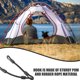 thumbnail image 3 of 4 Uds correas de gancho elásticas correas de amarre multifunción correas de hebilla para acampar al aire libre, 3 of 4