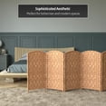 thumbnail image 6 of Red Lantern 3 ft. Short Diamond Weave Fiber Folding Screen - Natural - 8 Panel, 6 of 7