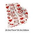 thumbnail image 3 of Valentine Hearts Blanket Throws Pink,Valentine's Day Throw Blanket for Girls,Pink Love Hearts Flannel Blanket Mother's Day Blanket Soft,Cozy,Comfy Plush Throw for Sofa Couch Bed Thanksgiving Gift, 3 of 9