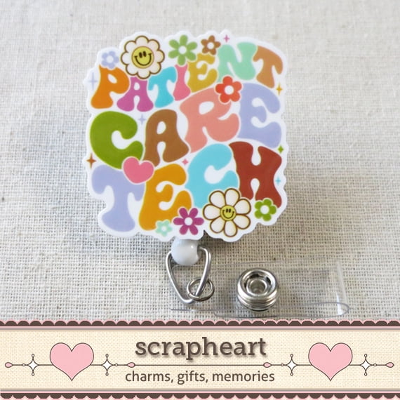 Funny Cardiac Nurse Badge Reel - 'Drop The Beat Adenosine' Retractable ID Holder For Cardiology RN, Doctor, Hospital