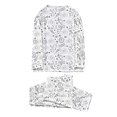 thumbnail image 4 of WCJM Daily Home Outfits for Women Printed Long Sleeve Top and Long Trousers for Family Matching Black Long Sleeve Crew Neck Pajama Sets, 4 of 7