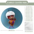 thumbnail image 2 of Hormiga Atómica-theme Fitted Round Tablecloths Elastic Edged Table Covers Waterproof Table Cloth for Kitchen Holiday Party Tables Decor 150cm, 2 of 6