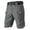 130#Gray, variant on Cargo Shorts for Men Waterproof Tactical Work Shorts Knee Length Baggy Elastic Waist Hiking Shorts with Pockets Army Green M