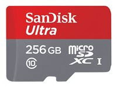 SanDisk Ultra 256GB microSDXC UHS-I Flash Memory Card with Adapter