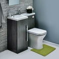 thumbnail image 5 of Clara Clark Bath Mat Bathroom Rug - Absorbent Memory Foam Bath Rugs - Non-Slip, Thick, Cozy Velvet Feel Microfiber Bathrug, Plush Shower, Toilet- Floor Bathmats Carpet - Sage - Contour Size 24"x20", 5 of 5