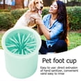 thumbnail image 4 of Sywqhk Limpiador de patas sucias para perros y gatos, cubo para lavar pies de mascotas, cachorros, gatitos (verde) Sywqhk Para estrenar, 4 of 9